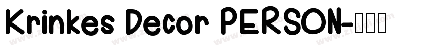 Krinkes Decor PERSON字体转换